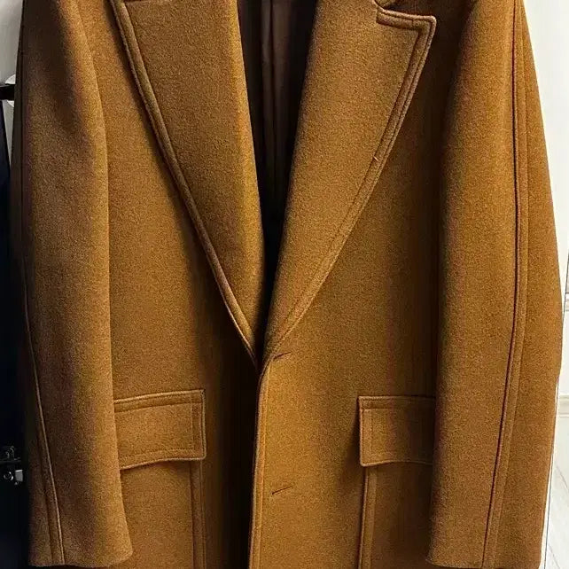 [BUNJANG] Mamamoo Brown Single Coat / 마마가리 브라운 싱글 코트