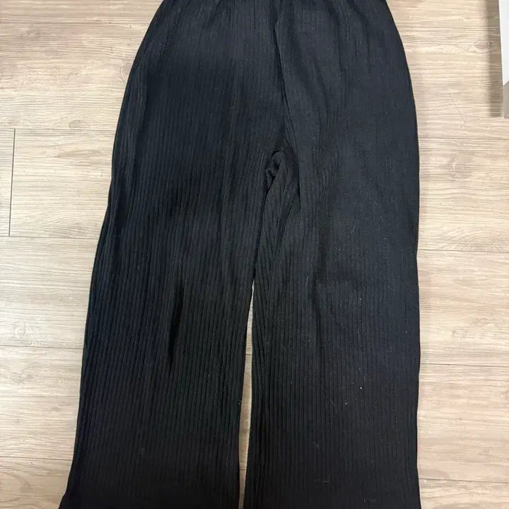 [BUNJANG] Charcoal Ribbed Banding Pants / 차콜 골지 밴딩 팬츠