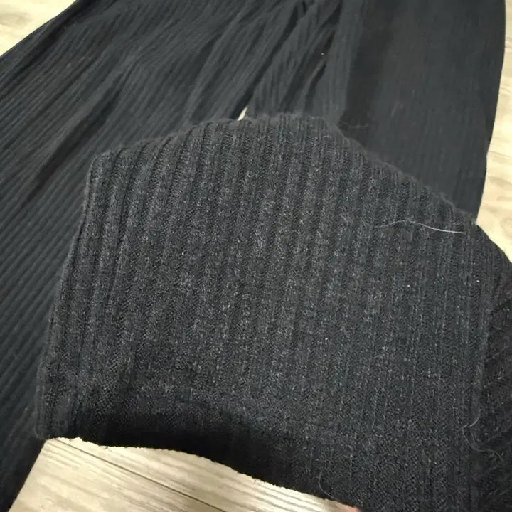 [BUNJANG] Charcoal Ribbed Banding Pants / 차콜 골지 밴딩 팬츠