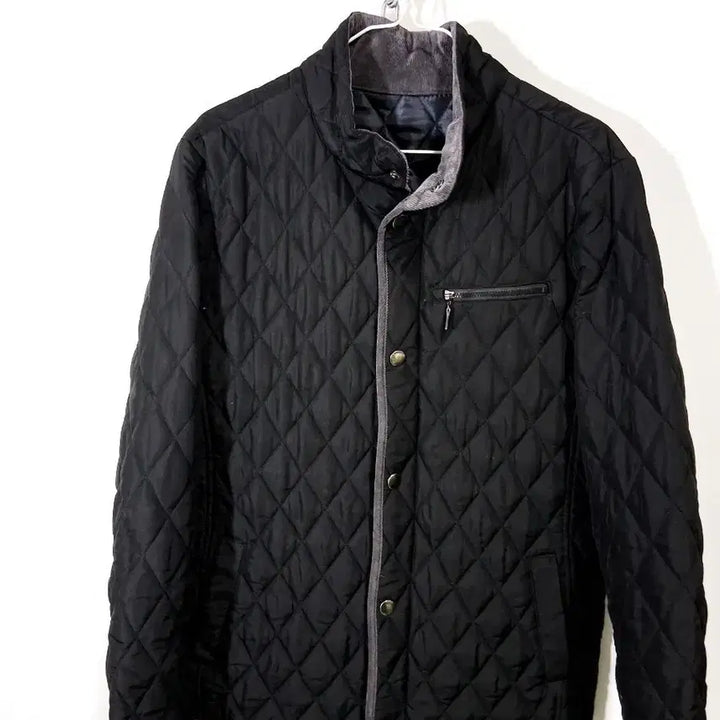 [BUNJANG] Black Quilted Jacket - Men's / 블랙 퀼팅 간절기 자켓 남성용