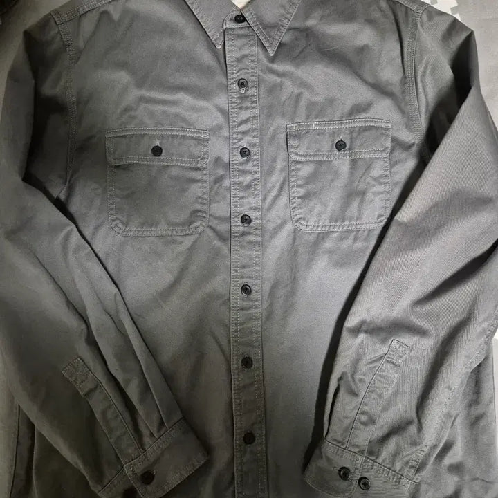 [BUNJANG] L.L.Bean Work Shirt Gray L / L.L.BEAN 엘엘빈 워크셔츠 그레이 L