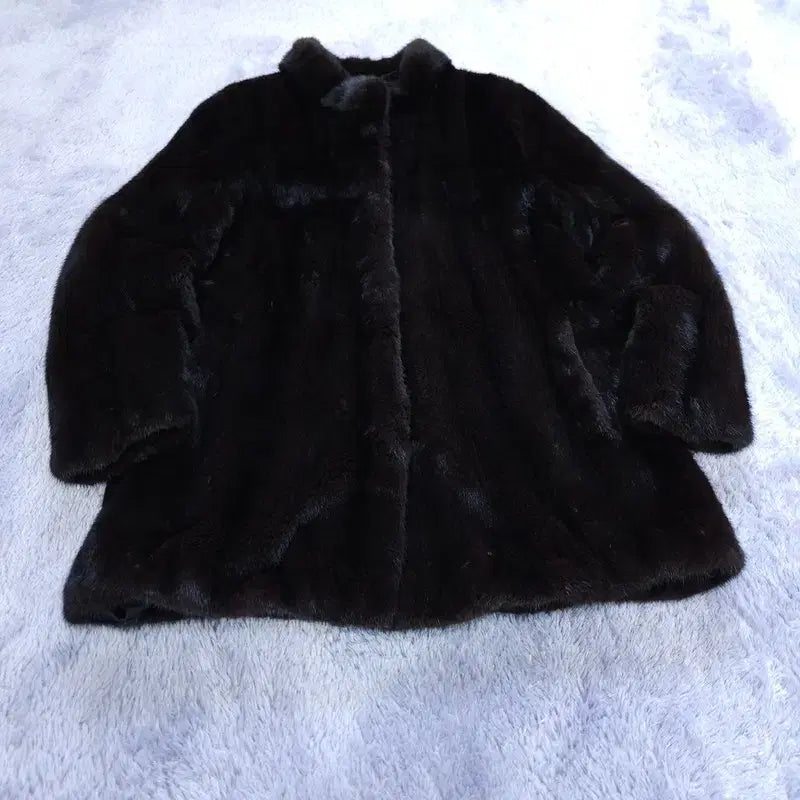 [BUNJANG] DAEDONG Black Napa Mink Coat / [91] DAEDONG 블랙 나파 밍크 코트
