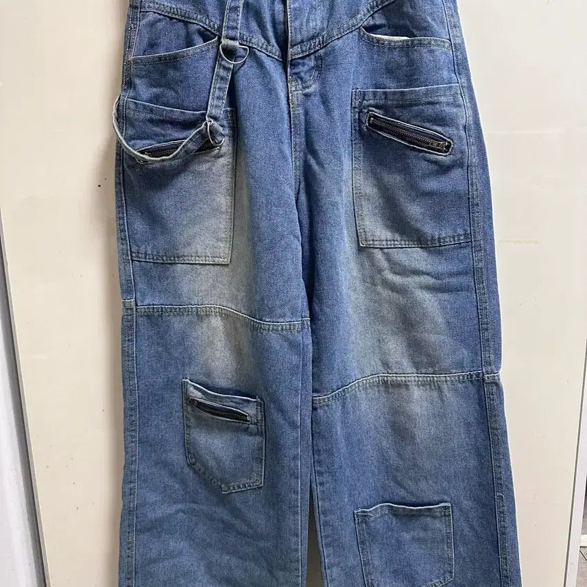 [BUNJANG] Pocket Wide Denim Pants M / 포켓 와이드 데님팬츠 M