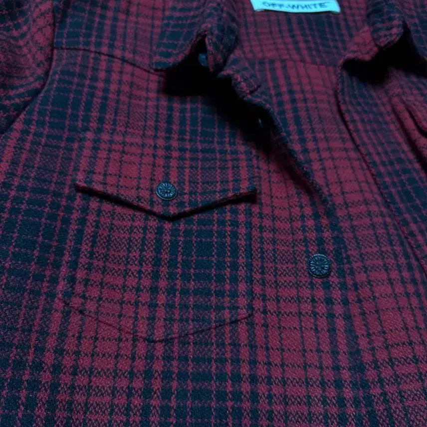 [BUNJANG] Off-White Arrow Flannel Shirt / 오프화이트 애로우 플란넬 셔츠