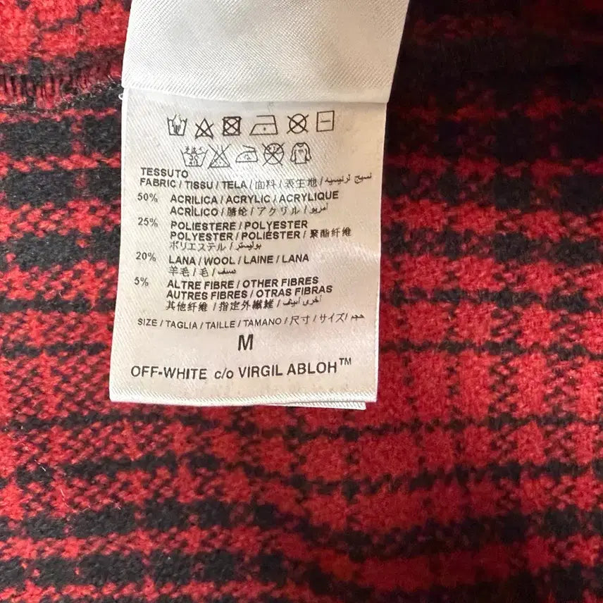 [BUNJANG] Off-White Arrow Flannel Shirt / 오프화이트 애로우 플란넬 셔츠