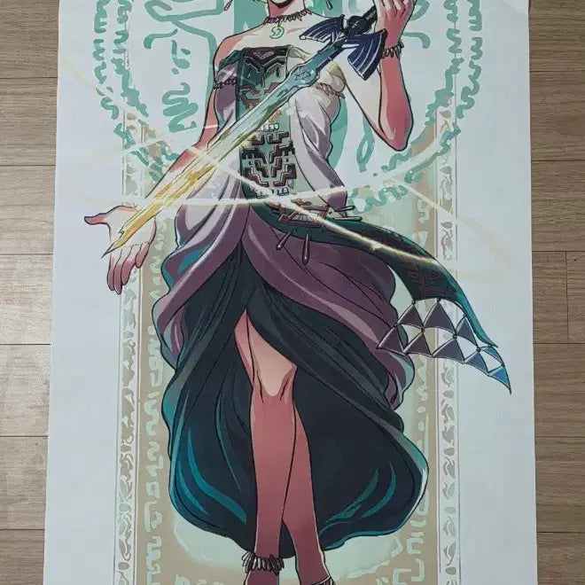[BUNJANG] The Legend of Zelda Zelda 1m Scroll / 젤다의 전설 젤다 1m 족자봉