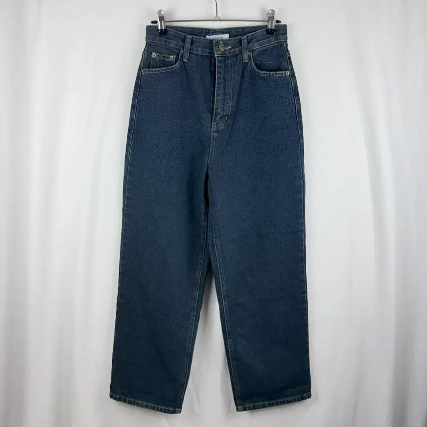 [BUNJANG] Linenne Dark Wash Semi-Wide Denim Pants (M) / (M 새상품) 리넨느 진청 세미와이드 데님 팬츠