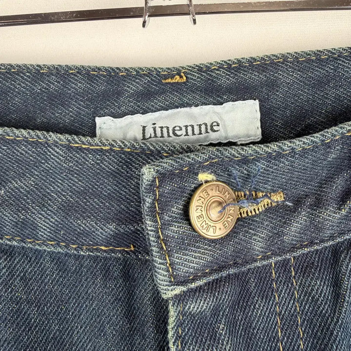 [BUNJANG] Linenne Dark Wash Semi-Wide Denim Pants (M) / (M 새상품) 리넨느 진청 세미와이드 데님 팬츠