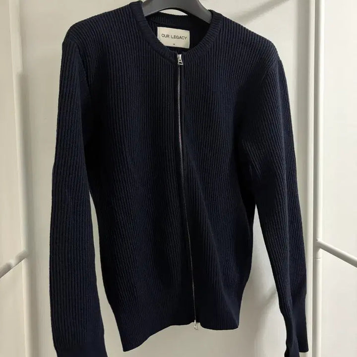 [BUNJANG] Our Legacy Virgin Wool Two-Way Cardigan Navy / [48] 아워레가시 버진울투웨이 가디건 네이비