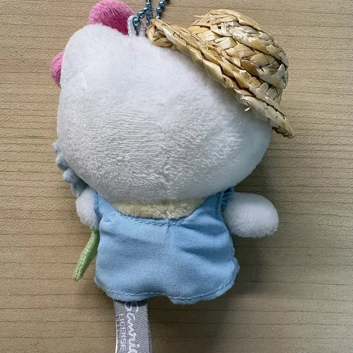 [BUNJANG] Hello Kitty Straw Hat Keyring / 헬로키티 밀짚모자 인형 키링