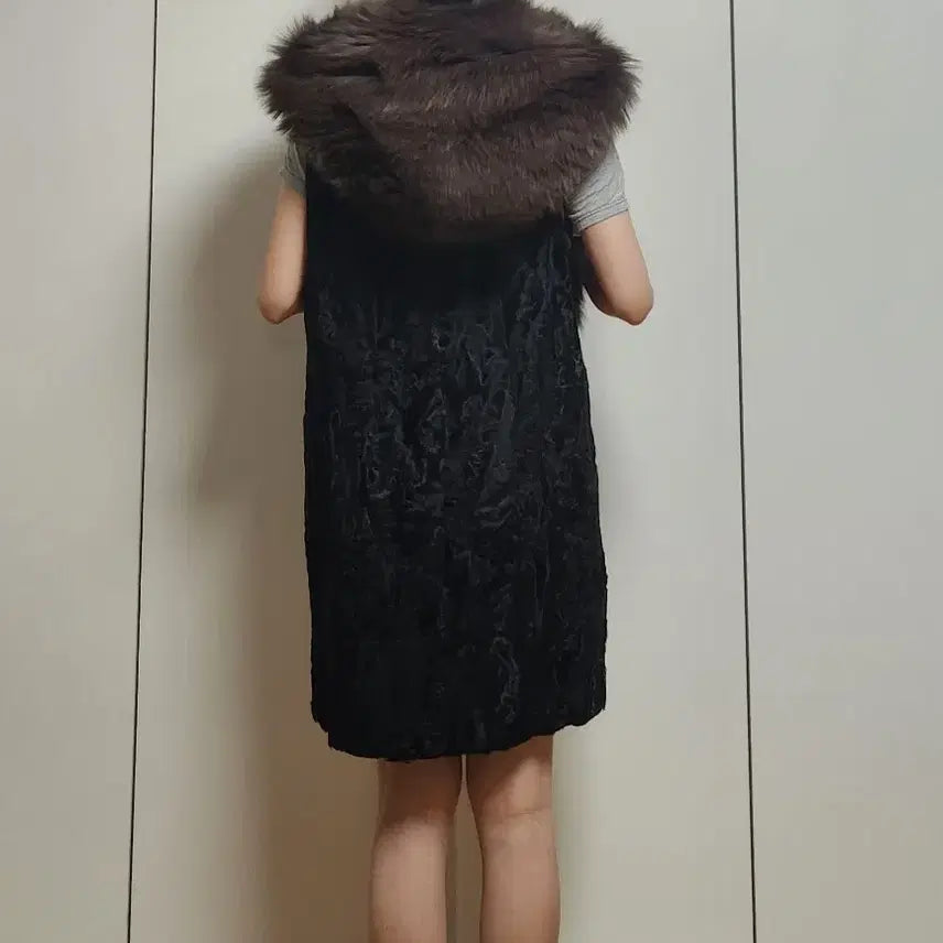 [BUNJANG] Jindo Elfe Sable Fox Lamb Vest / 진도 엘페 세이블 느낌의 폭스 램 베스트