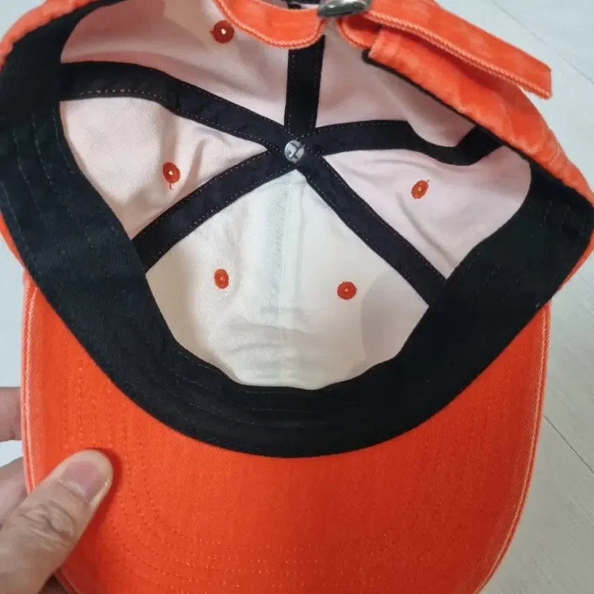 [BUNJANG] Supreme S Logo Ball Cap Orange / 슈프림 피그먼트 S로고 볼캡 오렌지
