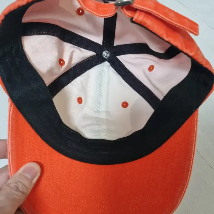 [BUNJANG] Supreme S Logo Ball Cap Orange / 슈프림 피그먼트 S로고 볼캡 오렌지