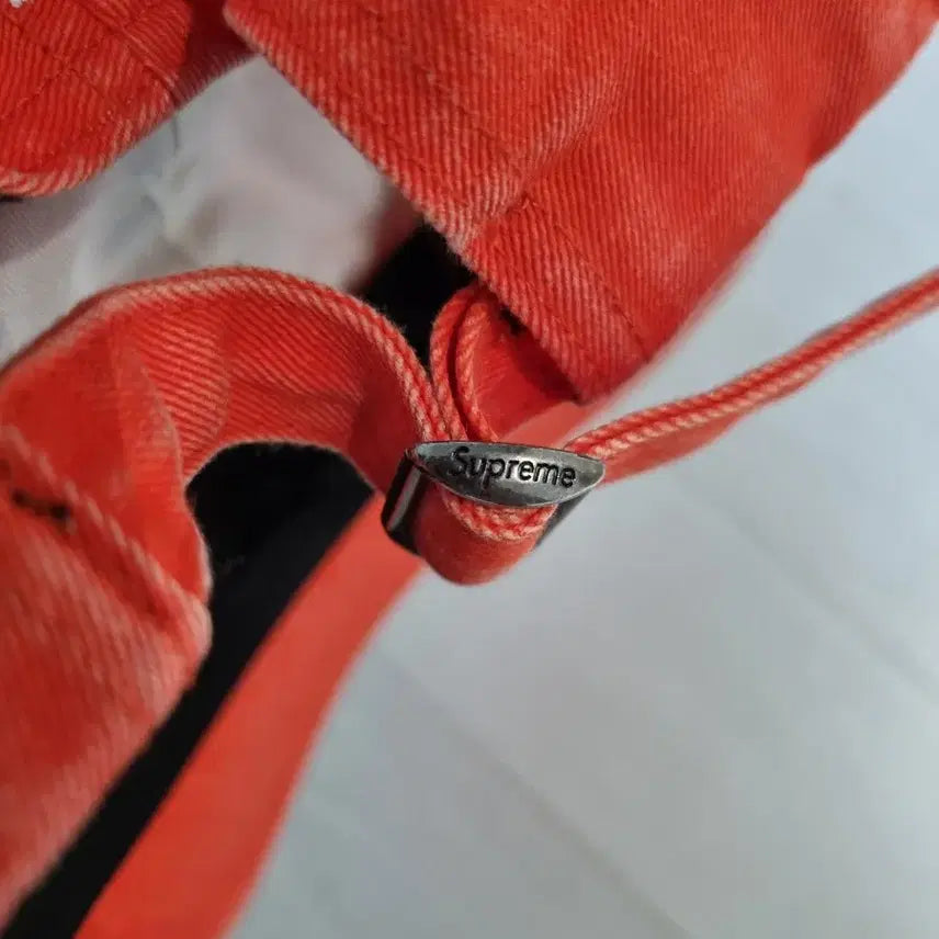 [BUNJANG] Supreme S Logo Ball Cap Orange / 슈프림 피그먼트 S로고 볼캡 오렌지