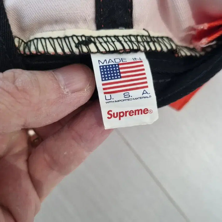 [BUNJANG] Supreme S Logo Ball Cap Orange / 슈프림 피그먼트 S로고 볼캡 오렌지