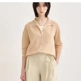 [BUNJANG] SJSJ Linen Blend Knit Cardigan / sjsj 린넨 블렌드 니트 가디건