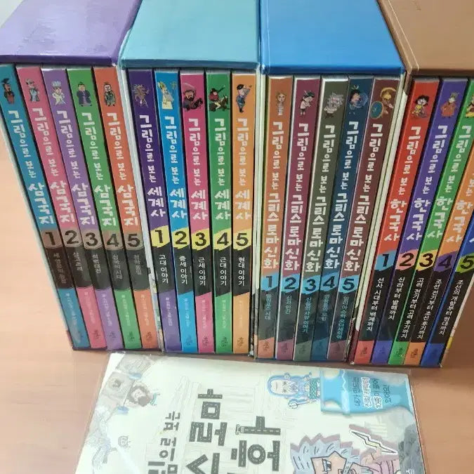 [BUNJANG] Historical Comic Books Bundle Set / 그림으로보는 삼국지 세계사 그리스로마신화 한국사 부록 네세트 A급