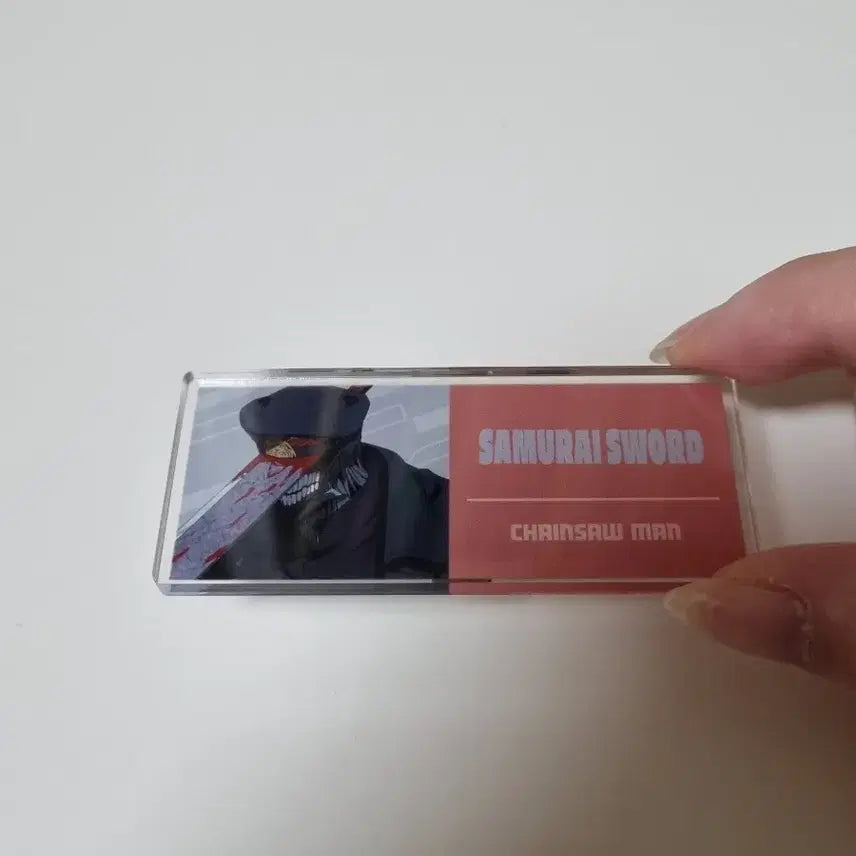 [BUNJANG] Chainsaw Man Name Plate Badge / 체인소맨 네임 플레이트 뱃지 나눔