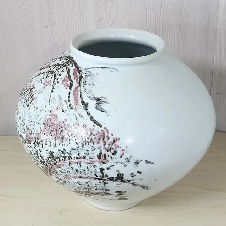 [BUNJANG] Celadon Porcelain White Porcelain Iron Painting Landscape Jar / 백자 철화 산수문 대호