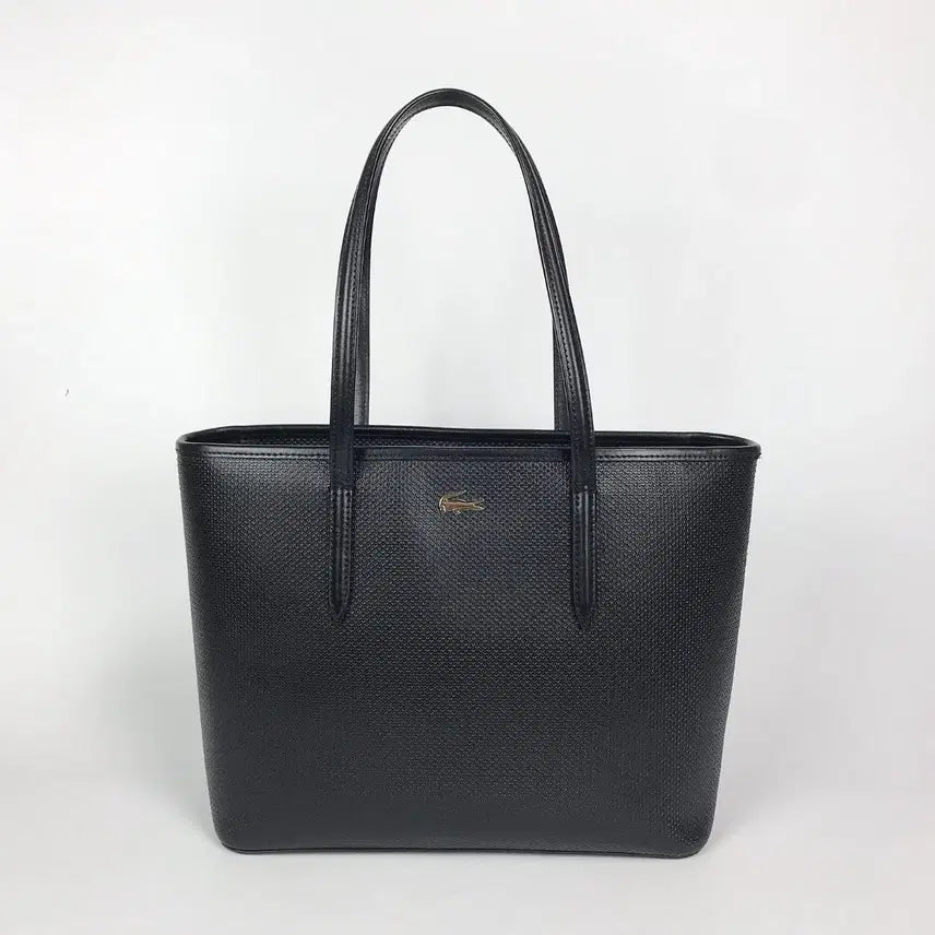 [BUNJANG] Lacoste Shopper Shoulder Bag Black / 라코스테 쇼퍼백 숄더백 여성 가방