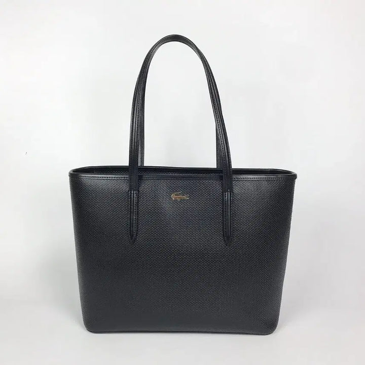 [BUNJANG] Lacoste Shopper Shoulder Bag Black / 라코스테 쇼퍼백 숄더백 여성 가방