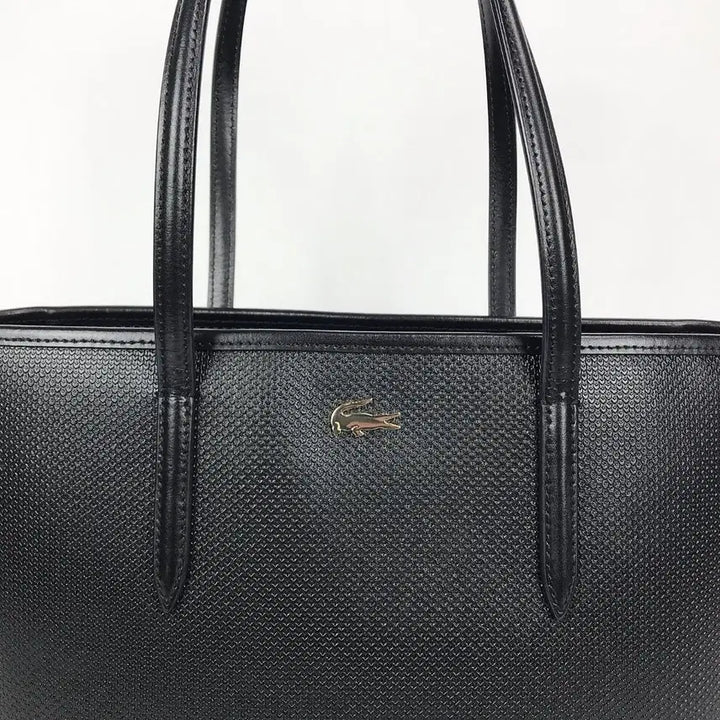 [BUNJANG] Lacoste Shopper Shoulder Bag Black / 라코스테 쇼퍼백 숄더백 여성 가방