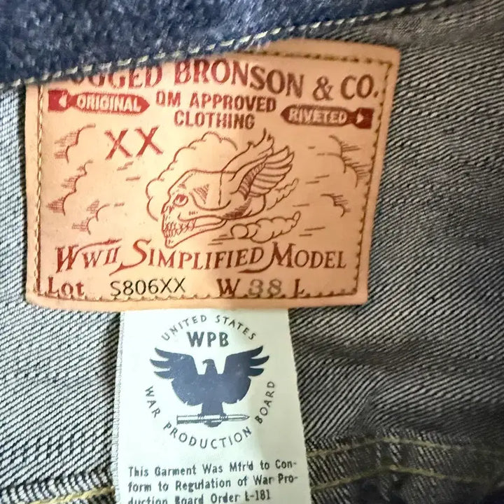 [BUNJANG] Bronson Denim Jacket S806XX / 브론슨 데님 1세대 자켓 대전판 S806XX