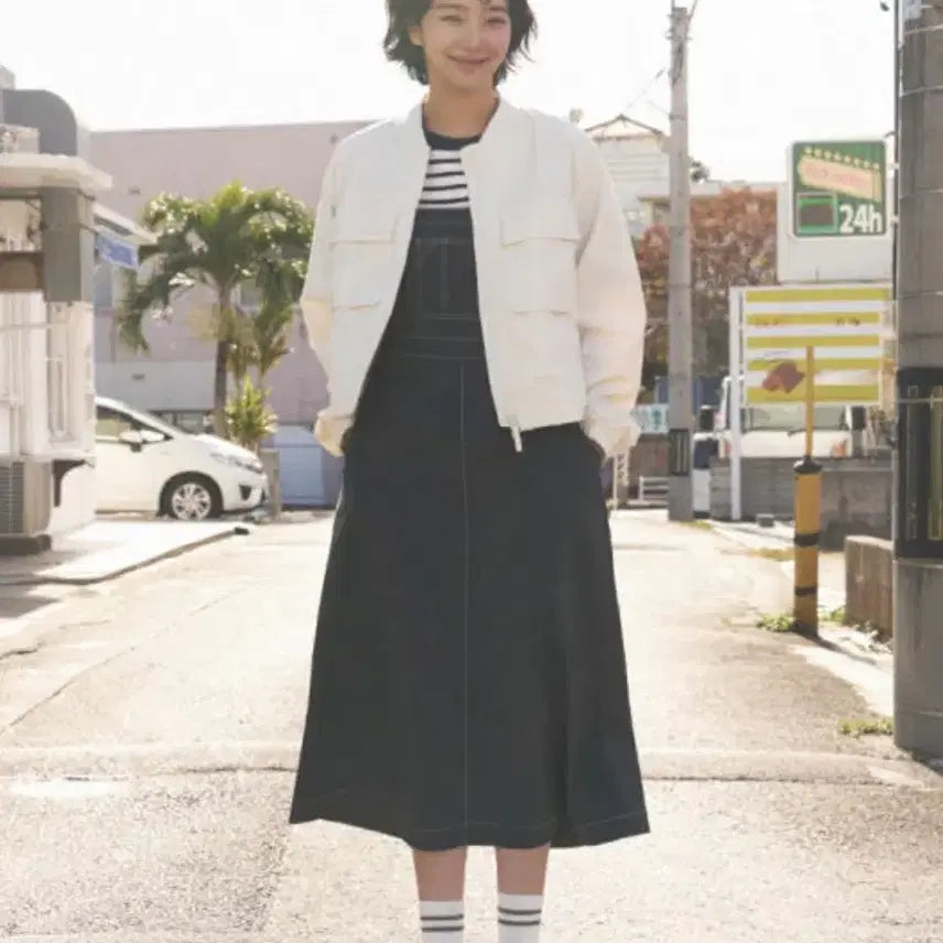 [BUNJANG] Snow Peak Campfle Women's Bomber Jacket / 스노우피크 캠플 여성 봄버자켓