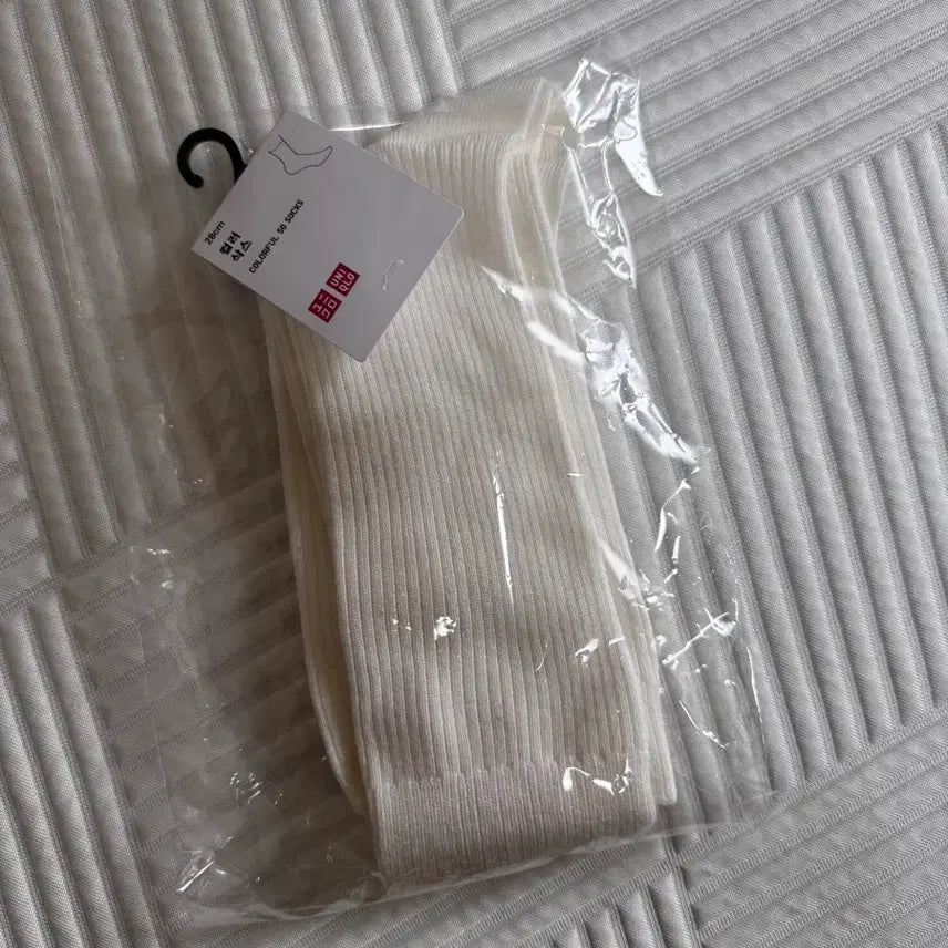 [BUNJANG] Uniqlo Color Socks White 28cm / [새상품] 유니클로 컬러 삭스 화이트 28cm (27-29)