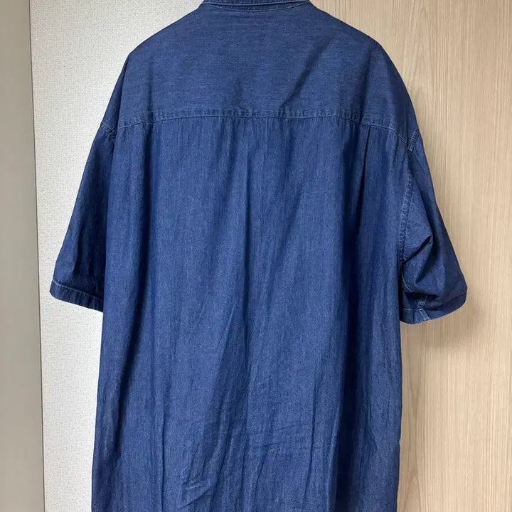 [BUNJANG] Anotheroffice Denim Short Sleeve Shirt / (2) 어나더오피스 데님 반팔셔츠