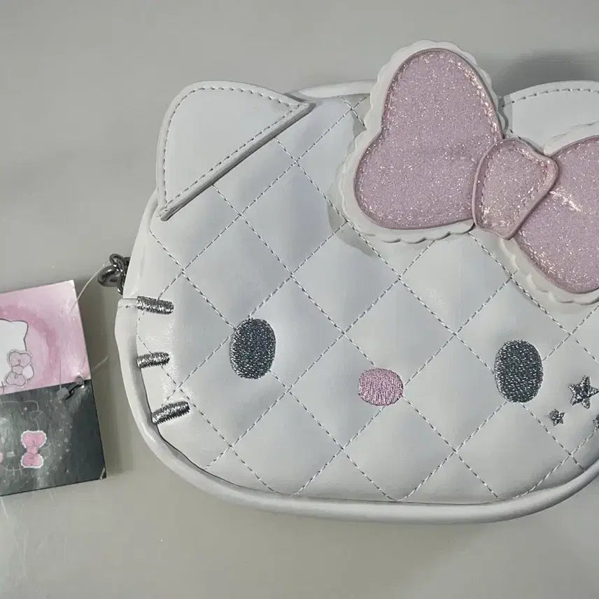 [BUNJANG] Angel Devil Kitty Quilted Pouch / 천사와 악마 엔젤 키티 퀄팅 파우치