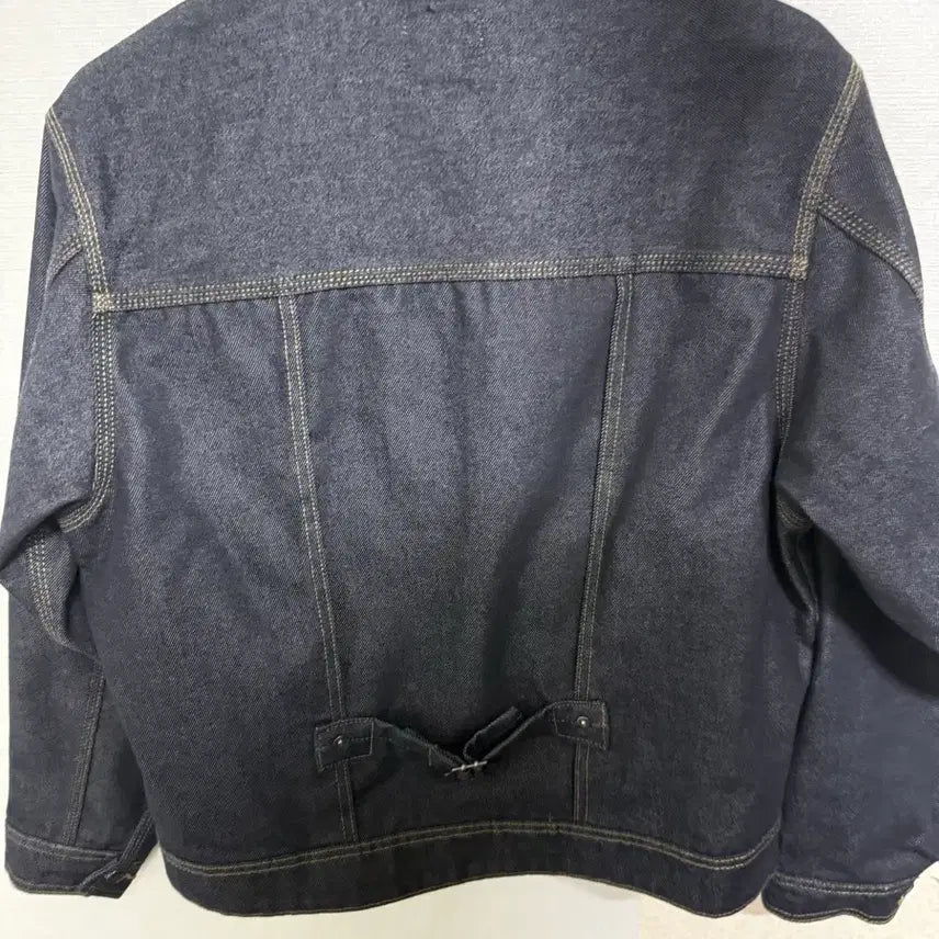 [BUNJANG] Ri Nonfade Cowboy Denim Jacket Indigo Low Set Up / 리 논페이드 카우보이 데님 자켓 인디고 로우 셋업