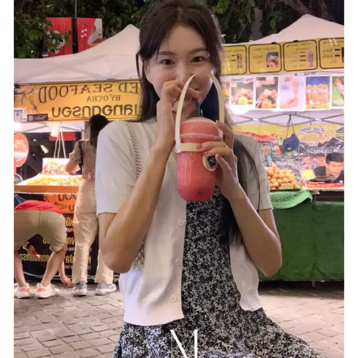 [BUNJANG] Underbee Eve Summer Short Sleeve Cardigan (Mute Lavender) / [언더비] Eve 썸머 반팔 가디건 (뮤트라벤더)