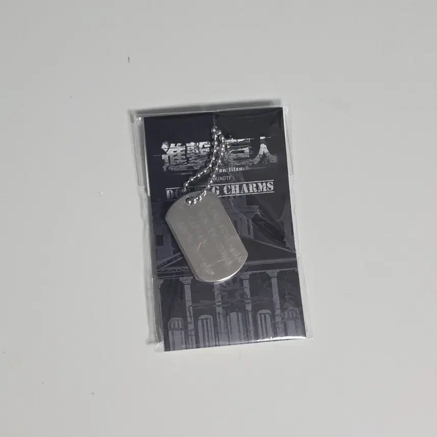 [BUNJANG] Attack on Titan Levi Ackerman Dog Tag Keychain / [미개봉] 진격거 진격의 거인 리바이 아커만 군번줄 목걸이 키링