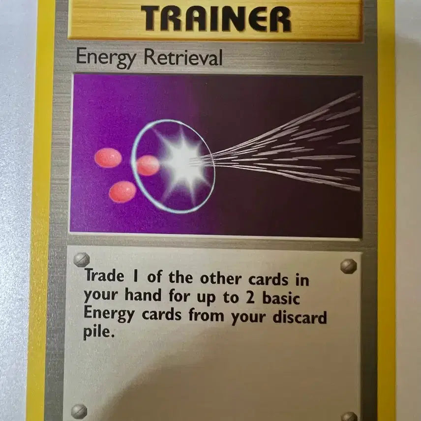 [BUNJANG] Pokemon 1999 Energy Retrieval Card (English Edition) / (희귀 영문판) 북미 포켓몬, 포켓몬스터 초기 1999 에너지 회수 카드