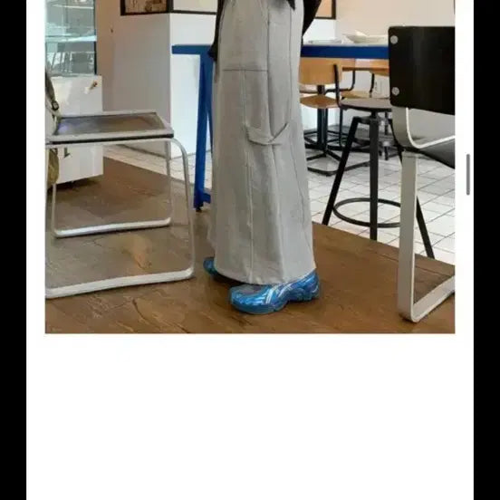 [BUNJANG] Linenne Gray Training Long Skirt / 리넨느 롱스커트 회색 트레이닝스커트