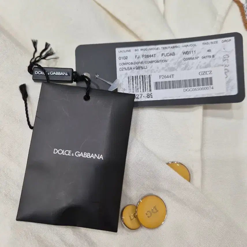 [BUNJANG] Dolce & Gabbana Ivory Blazer Jacket / DOLCE&GABBANA 돌체앤가바나 정품 아이보리 여성 블레이저 자켓