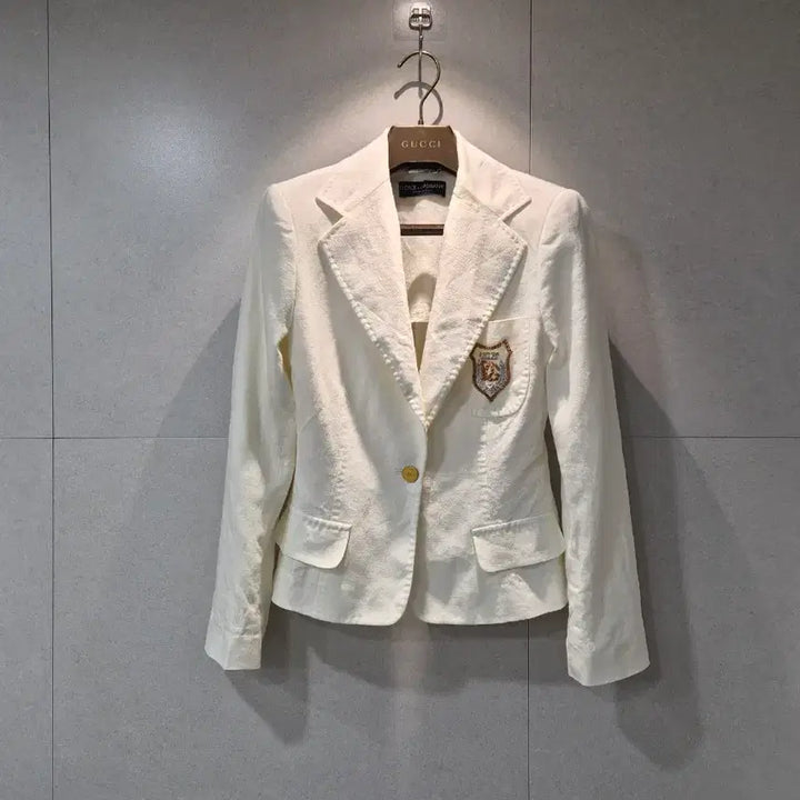 [BUNJANG] Dolce & Gabbana Ivory Blazer Jacket / DOLCE&GABBANA 돌체앤가바나 정품 아이보리 여성 블레이저 자켓