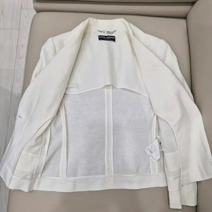 [BUNJANG] Dolce & Gabbana Ivory Blazer Jacket / DOLCE&GABBANA 돌체앤가바나 정품 아이보리 여성 블레이저 자켓