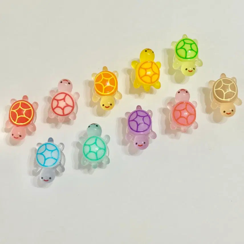 [BUNJANG] Turtle Set Shoe Charms / 새상품) 거북이 10개 세트 지비츠 자비츠 찌비츠 실내 화 실리콘참