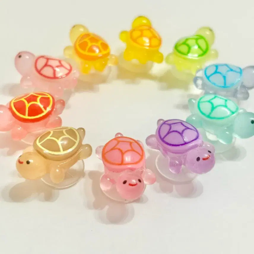 [BUNJANG] Turtle Set Shoe Charms / 새상품) 거북이 10개 세트 지비츠 자비츠 찌비츠 실내 화 실리콘참