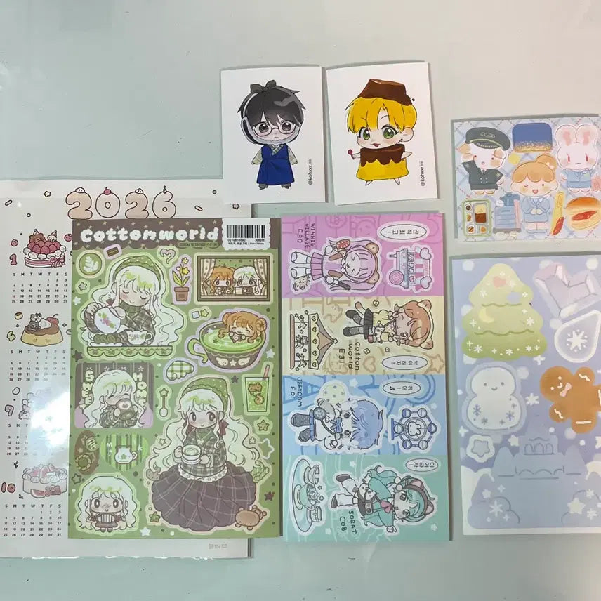 [BUNJANG] Sticker Bundle Set / 다꾸 스티커 일괄 판매 (코튼월드)