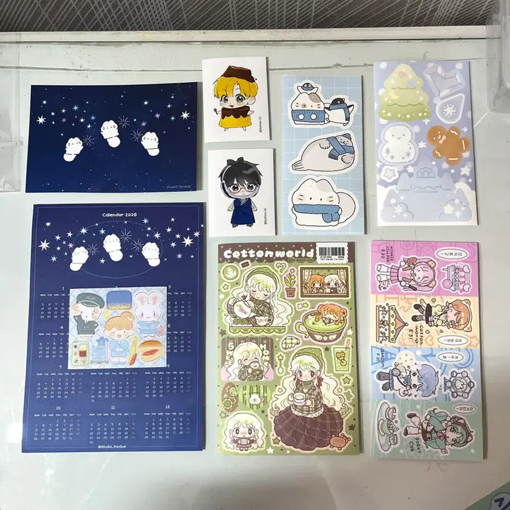 [BUNJANG] Sticker Bundle Set / 다꾸 스티커 일괄 판매 (코튼월드)