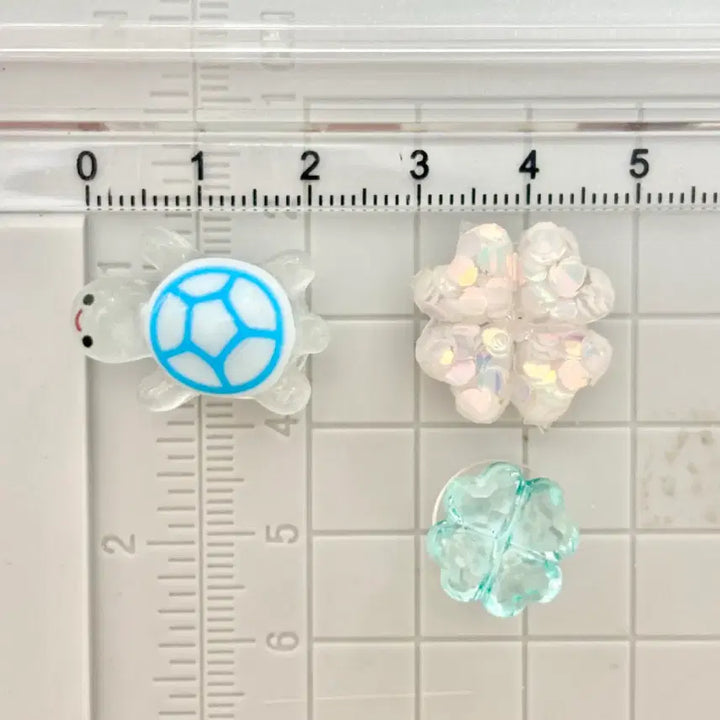 [BUNJANG] Clover Turtle Shoe Charms Set / 새상품) 네잎클로버 거북이 지비츠 자비츠 찌비츠 10개 세트 실리콘참