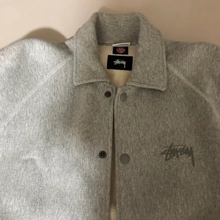 [BUNJANG] Stussy x Champion Windstopper Sweat Coach Jacket / 스투시 x 챔피온 윈드스토퍼 스웨트 코치 자켓