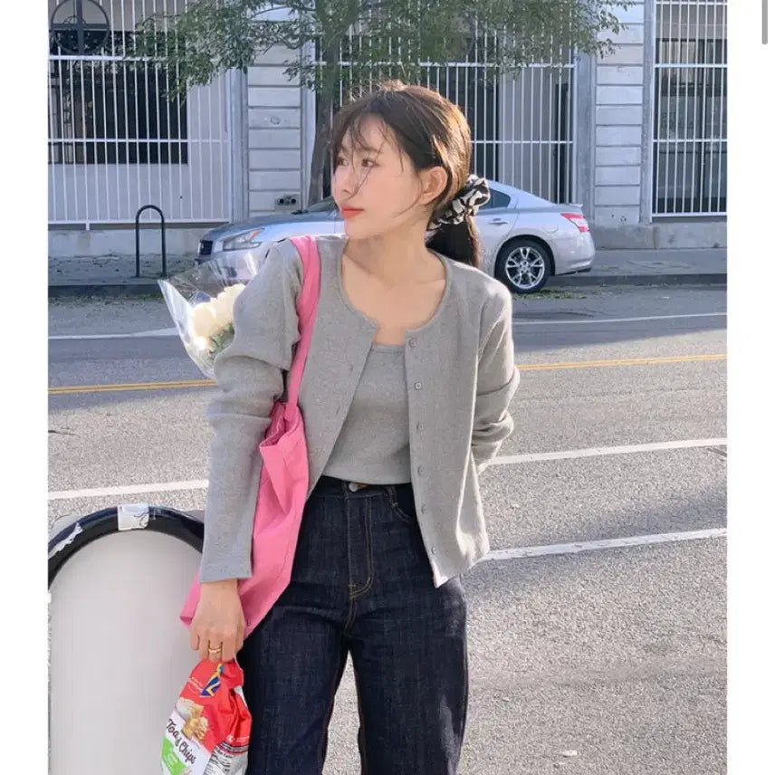 [BUNJANG] Underbee Spring Avenue Cardigan Set (Cozy Gray) / [언더비] 스프링 Avenue 가디건 세트 (코지그레이)