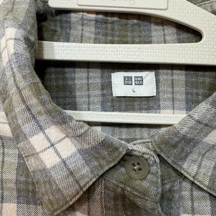 [BUNJANG] Uniqlo Checkered Shirt Green L / 유니클로 체크셔츠 그린 L