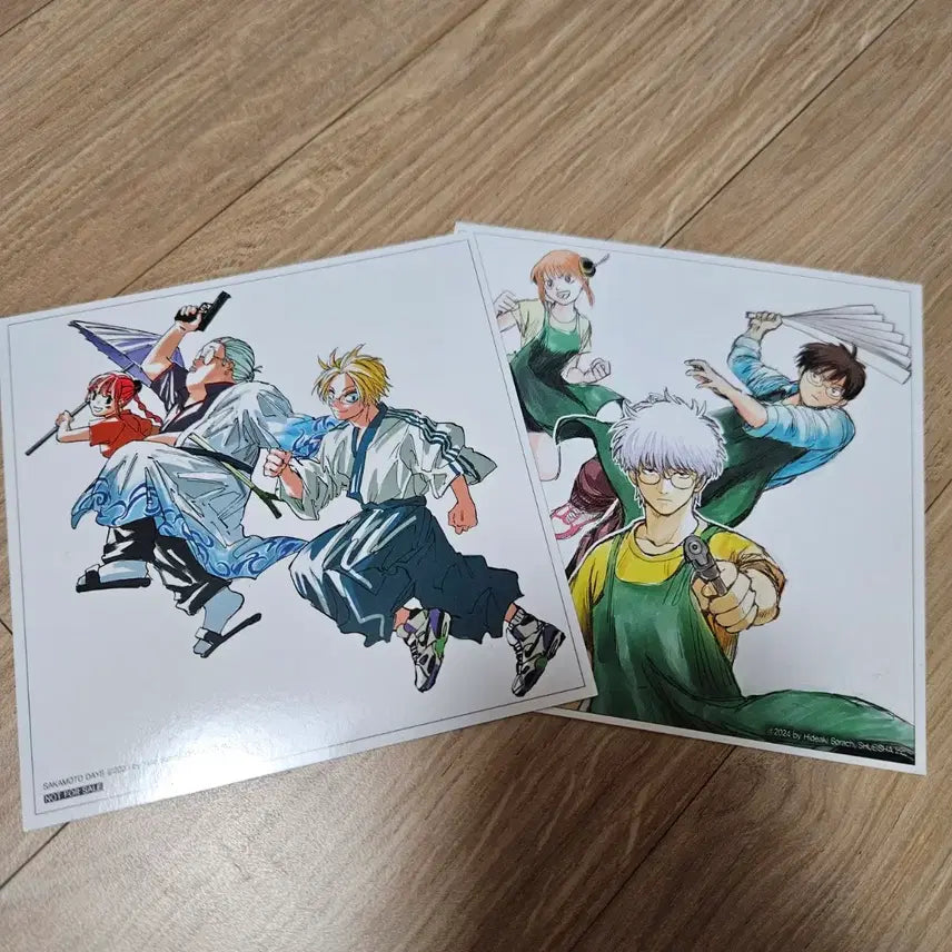 [BUNJANG] SakActionModeto Days Bundle Set: Sticker, Postcard, Standing Card / 사카모토데이즈 특전 스티커, 엽서, 스탠딩 일괄