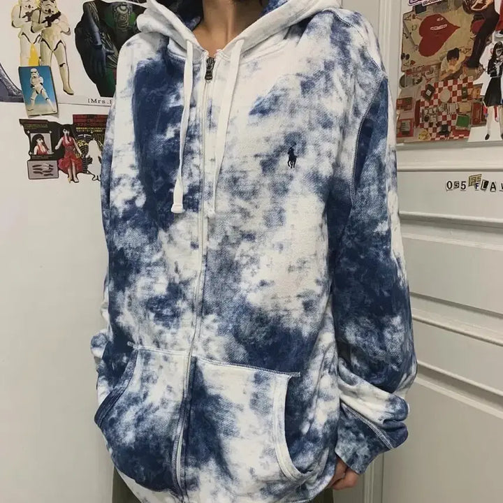 [BUNJANG] Polo Ralph Lauren Tie-Dye Hooded Zip-Up Jacket / 폴로랄프로렌 타이다이 후드집업