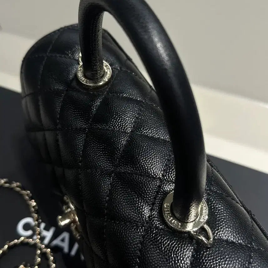 [BUNJANG] Coco Handle Small Black Handbag / 25년 새상품 코코핸들 스몰 내장칩o 풀 패키지 영수증o